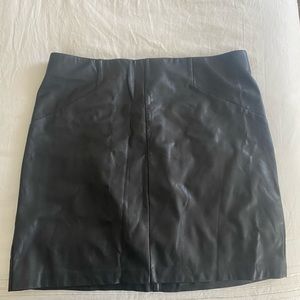 Dynamite vegan leather black skirt